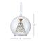 Silver Mercury Glass Tree Globe Ornament